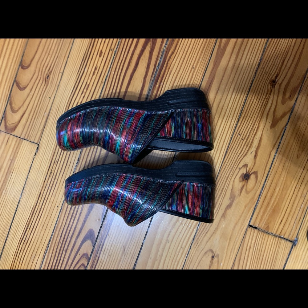 Dansko Xp Clogs Multicolored Stripe - image 7